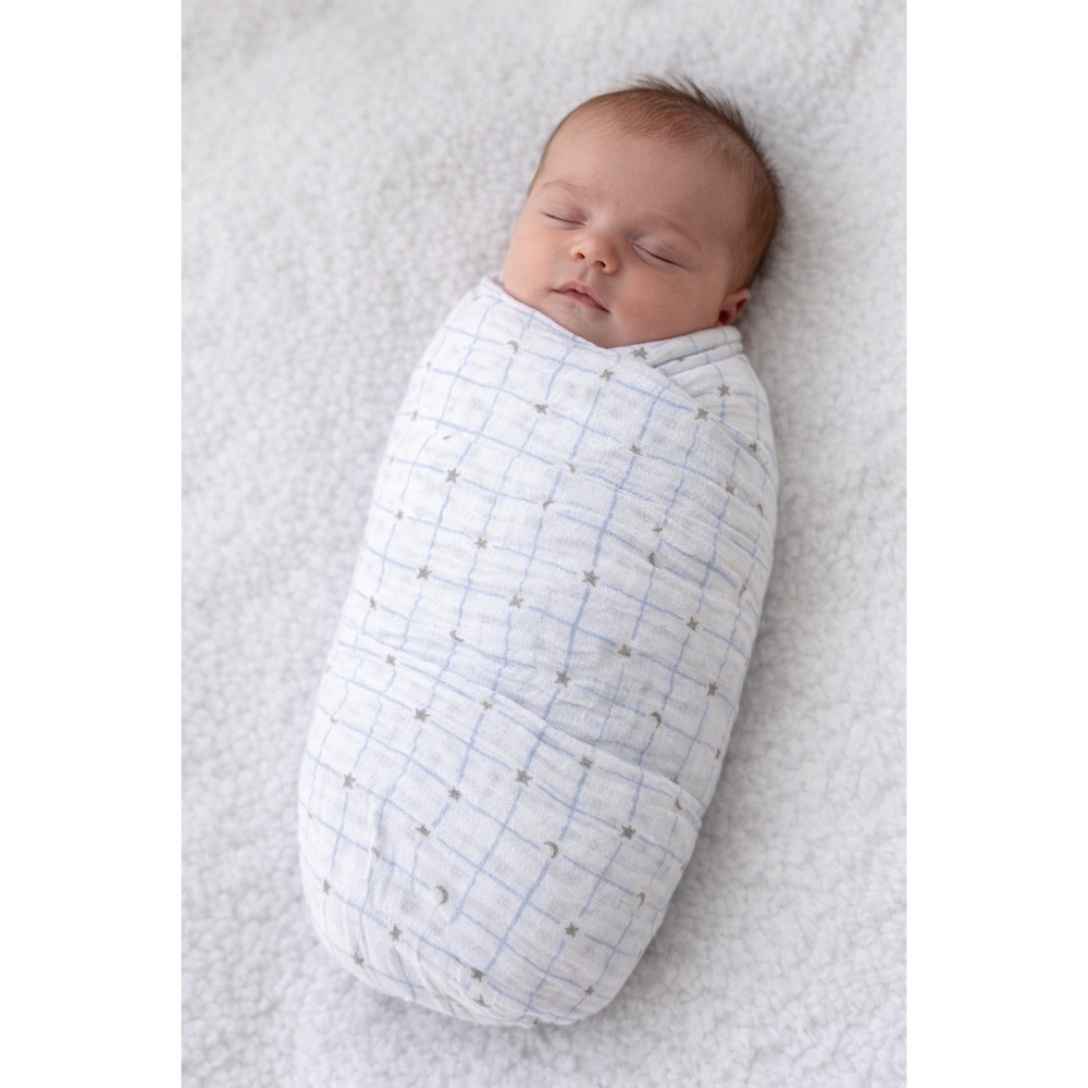 Aden + Anais‎ Stars And Moon Baby Swaddle Blanket 47"x47" Baby Shower